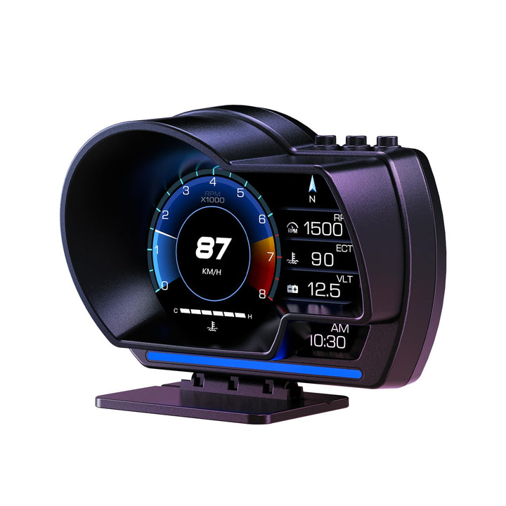 Dual System Car Head-Up Display, with GPS + OBD Two Modes, OBD Car Display, GPS Speedometer, Suitabl