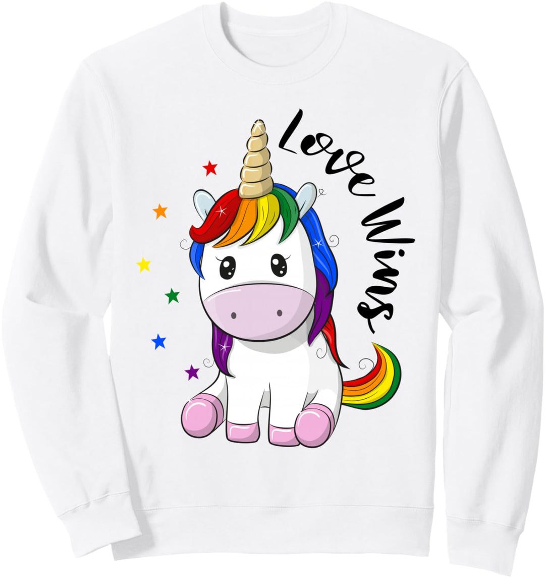 LGBT Monat des schwul lesbischen Stolzes Einhorn Liebe Sweatshirt