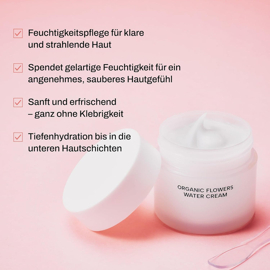 Whamisa Bio-Blumen-Wassercreme aus natürlichen organischen fermentierten Blumen, 51 ml