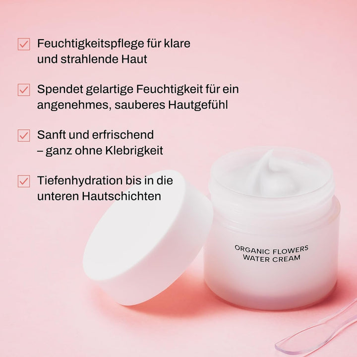 Whamisa Bio-Blumen-Wassercreme aus natürlichen organischen fermentierten Blumen, 51 ml