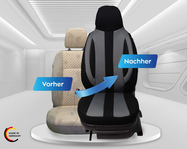 BREMER SITZBEZÜGE Mass Piloten Auto Schonbezüge kompatibel mit VW Up Fahrer &amp; Beifahrer ab 2011 / Au