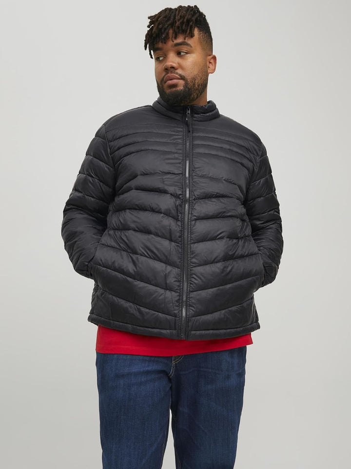 JACK & JONES Male Steppjacke Plus Size Steppjacke XXL Schwarz, XXL Schwarz