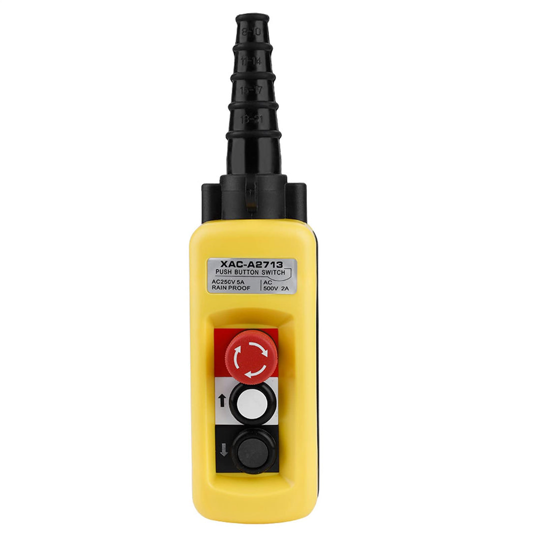 Crane Hoist Control, XAC-A2713 Crane Kettenzug Druckschalter Heben Anhänger Controller mit Not-Aus 2