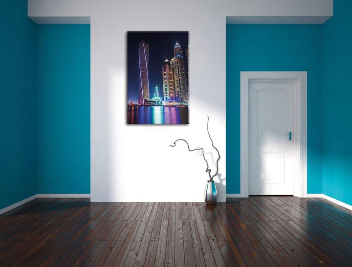 Dubai Burj al Arab, Format: 100x70 auf Leinwand, XXL riesige Bilder fertig gerahmt mit Keilrahmen, K