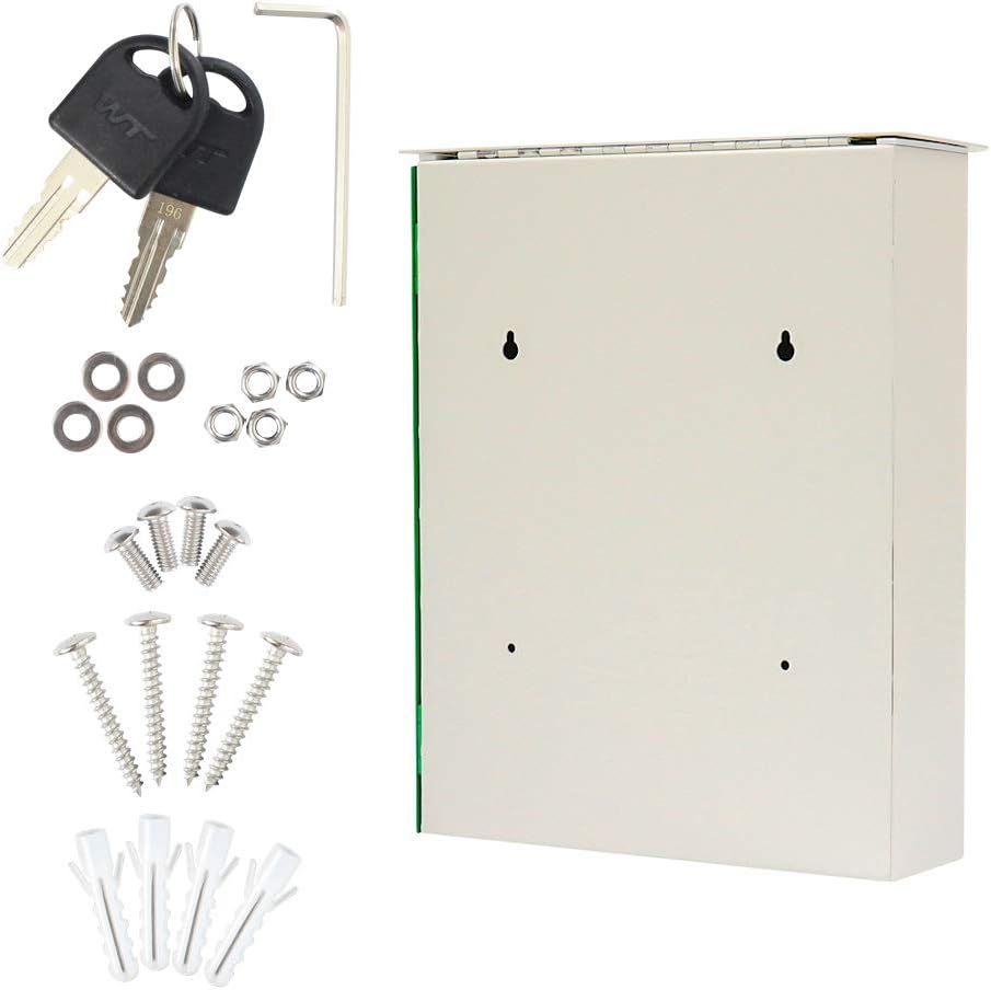 Rottner Briefkasten Splashy (Weiss NeonGrün), Weiss Neongrün