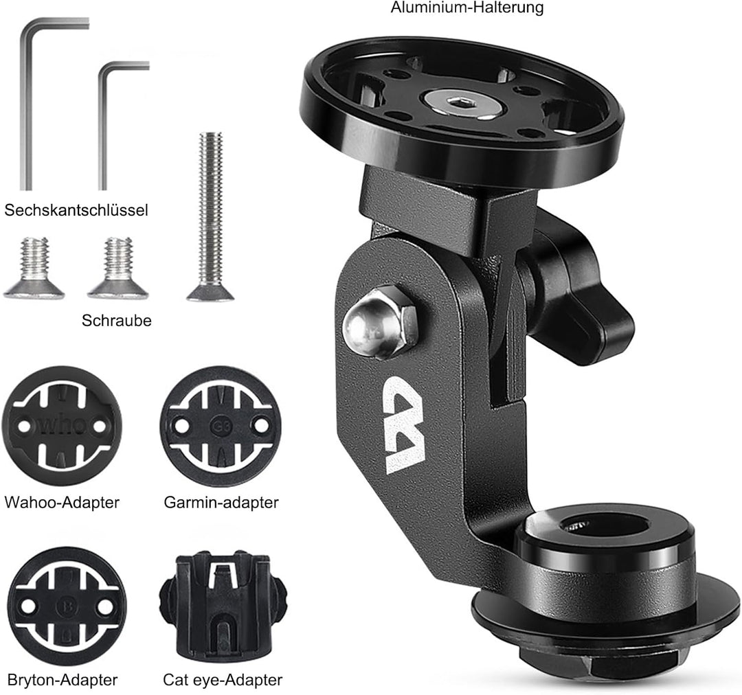 KMRDND Vorbau Kappe Fahrrad Computer Halterung für Garmin Edge 130, 530, 540, 800, 830, 840, 1000,10
