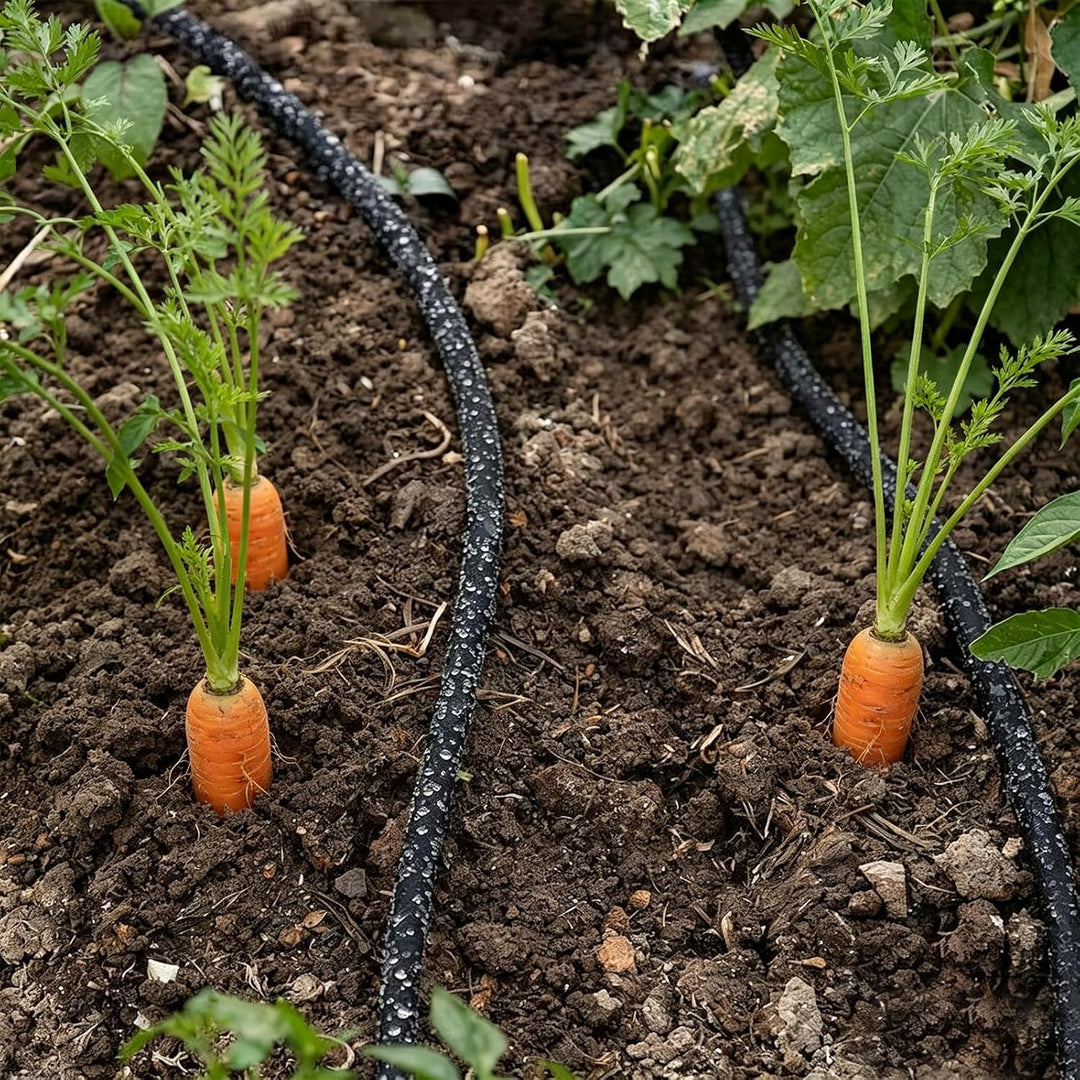 Perlschlauch 10M Garten Tropfschlauch Set - 1/2 Zoll Gartenbewässerung Bewässerungsschlauch 16MM Gar