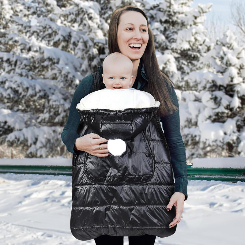 Orzbow Babytrage Universal Regenschutz,Wasserdicht Babytrage Cover mit Abnehmbare Kapuze mit Kordelz