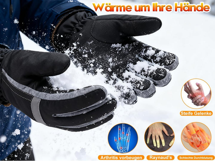 Svpro Beheizbare Handschuhe,Warm Winterhandschuhe Herren Damen Touchscreen Skihandschuhe Thinsulate