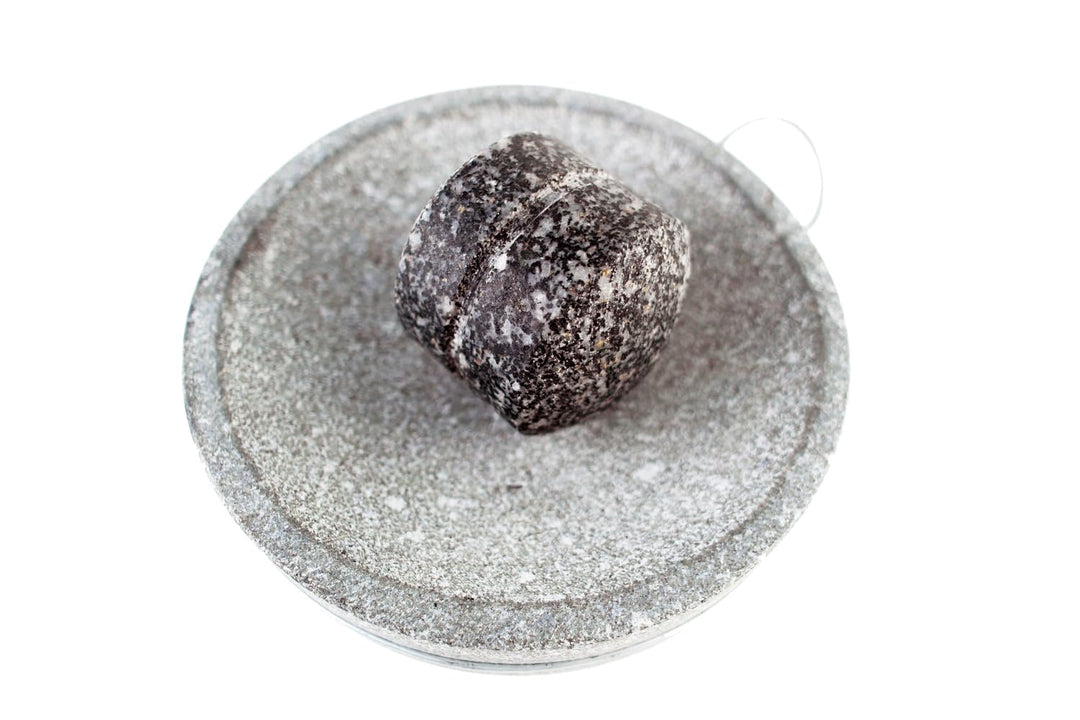 Kleine Grösse 15 cm Granit-Mörser und Stössel Set Steinplatte Set für Gewürze und Salz auf Camping p