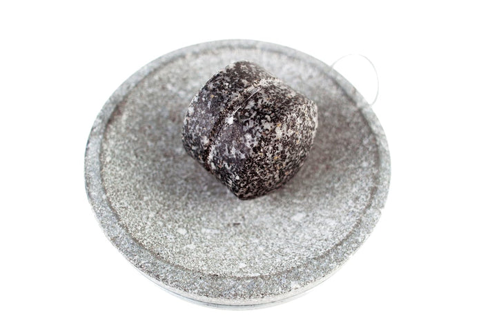Kleine Grösse 15 cm Granit-Mörser und Stössel Set Steinplatte Set für Gewürze und Salz auf Camping p