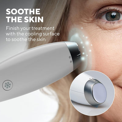 HoMedics REMOVE Mikrodermabrasion mit kühlender Hautpflege - stellt jugendliche Ausstrahlung wieder