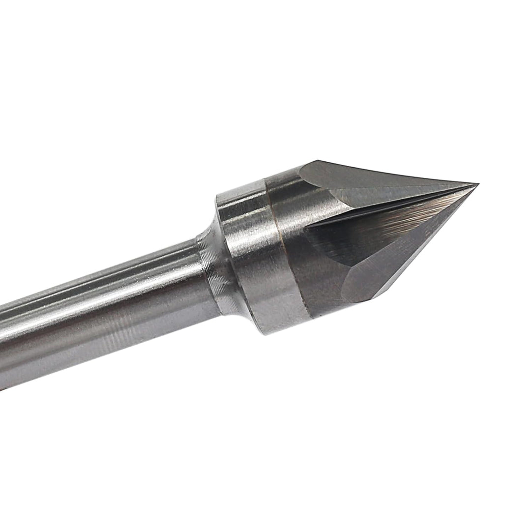 V Nutfräser 60 grad 8mm schaft，3 Flöten Fasenfräser Gravierfräser CNC Fräser für Oberfräse Holz Grav