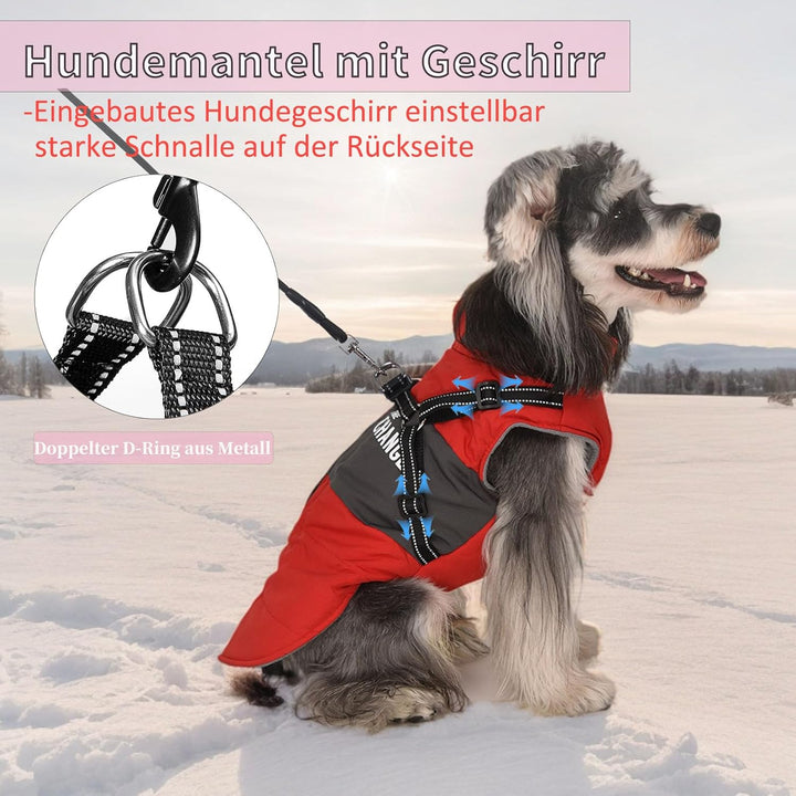 Hundemantel Winter Hundejacke Hundegeschirr Mantel Welpenmantel Jacke Weste Kleidung Kleines Hundege