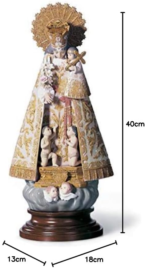LLADRÓ Valencianische Madonnen-Figur. Nummerierte Auflage. Unsere Dame Der Verlassenen. Porzellan.