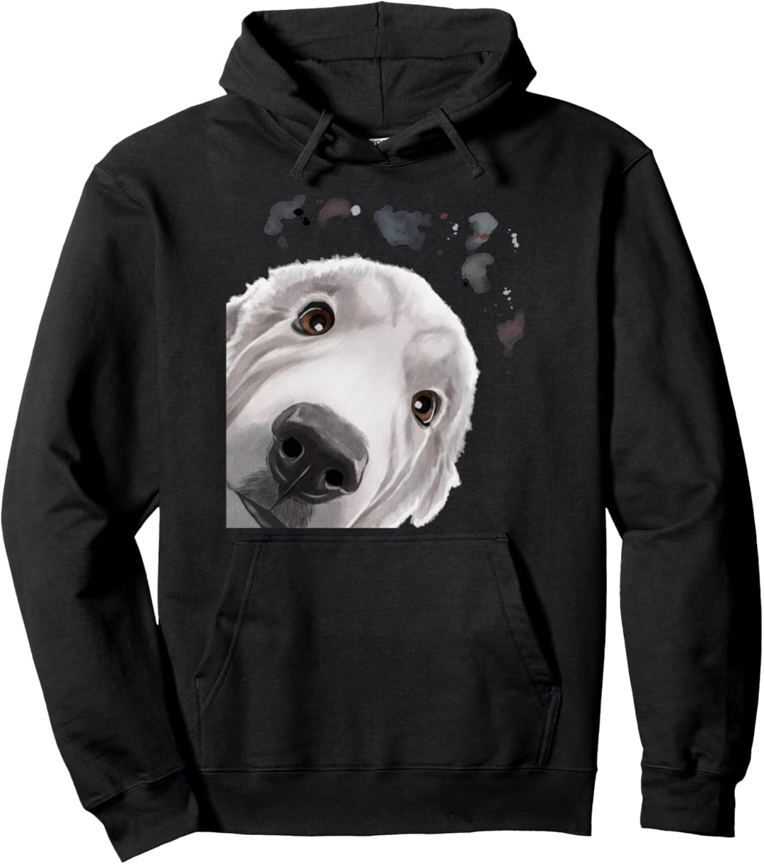 Neugieriger Hund Pyrenäenberghund Pullover Hoodie