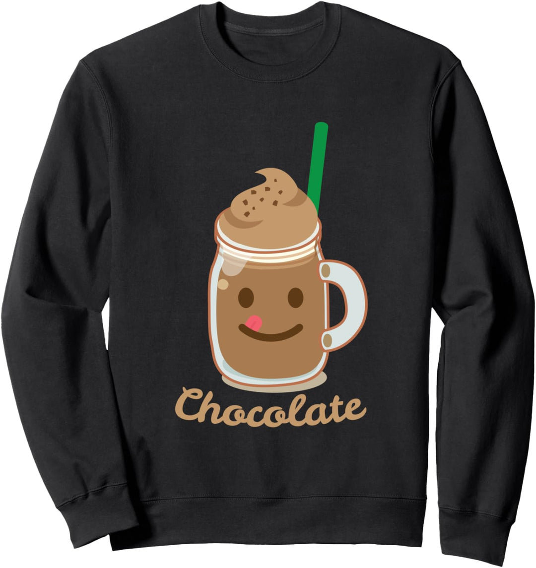 Eisiger Schokoladen Milchshake Schokoholiker Sweatshirt