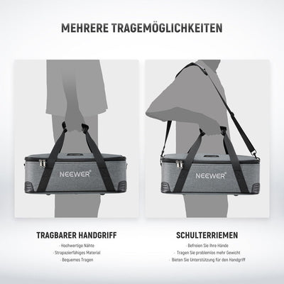 NEEWER Tragetasche mit beweglicher Schaumstoffpolsterung für Studio Light Vision 4 ML300 CB60 CB60B