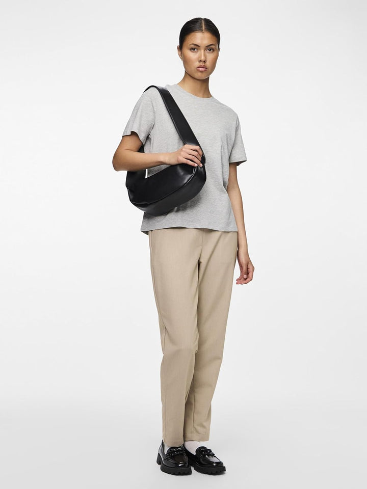 PIECES Damen Pcboss Mw Ankle Pants Noos Hose XS White Pepper, XS White Pepper