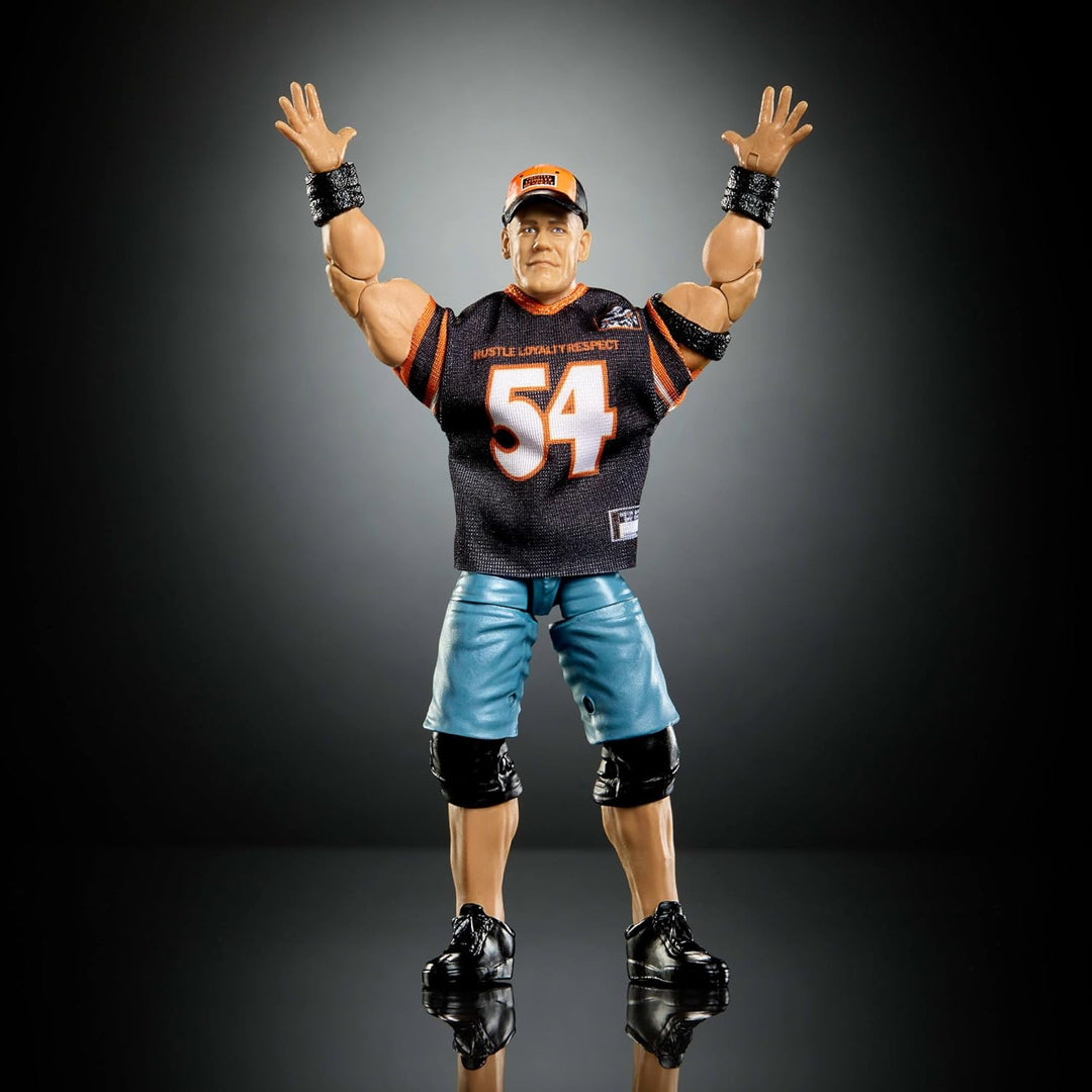 Mattel WWE Elite Collection Actionfigur und Zubehör, Premium Live-Event John Cena-Set, Wrestlemania