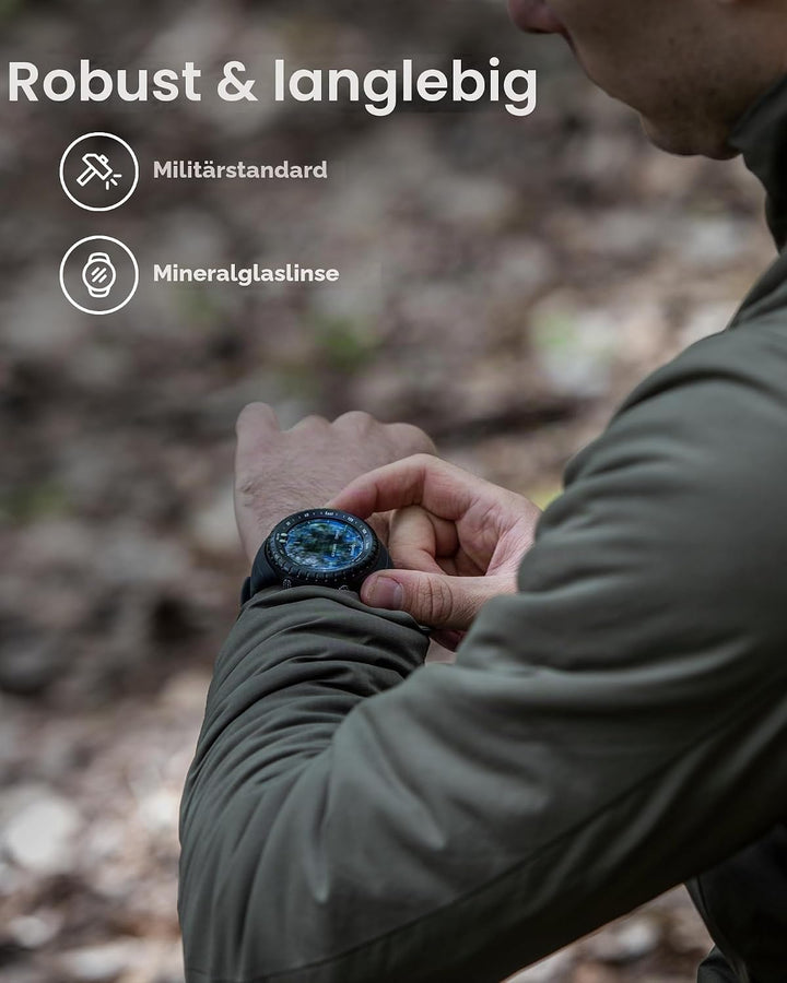 Suunto Core Alpha Stealth Outdoor-Uhr mit Höhenmesser, Barometer und Kompass, Stealth