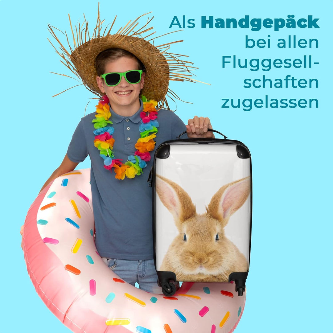 NoBoringSuitcases.com® Kinder Koffer Hartschalenkoffer Klein Rollkoffer Handgepäck Geschenk - Kanich