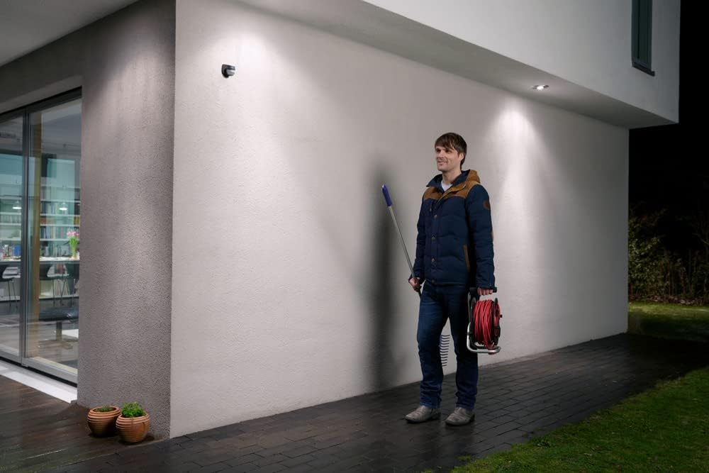 Ledvance Sensor für Wandmontage, 110 Grad Erfassungsradius, IP44 Schutzklasse, Dunkelgrau, SENSOR WA