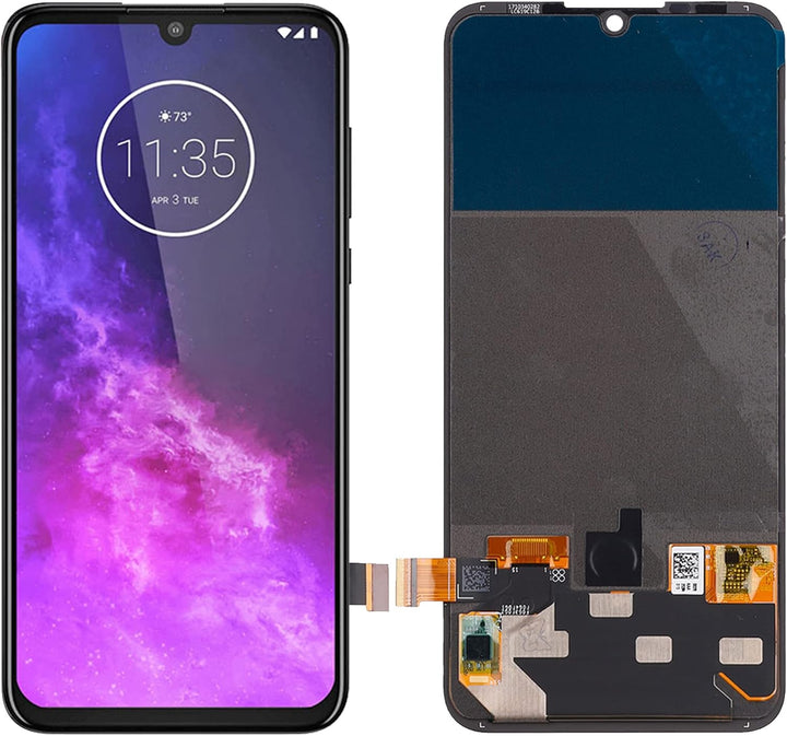 SwarKing AMOLED kompatibel mit Motorola One Zoom LCD Display Touch Screen Digitizer (Schwarz ohne Ra