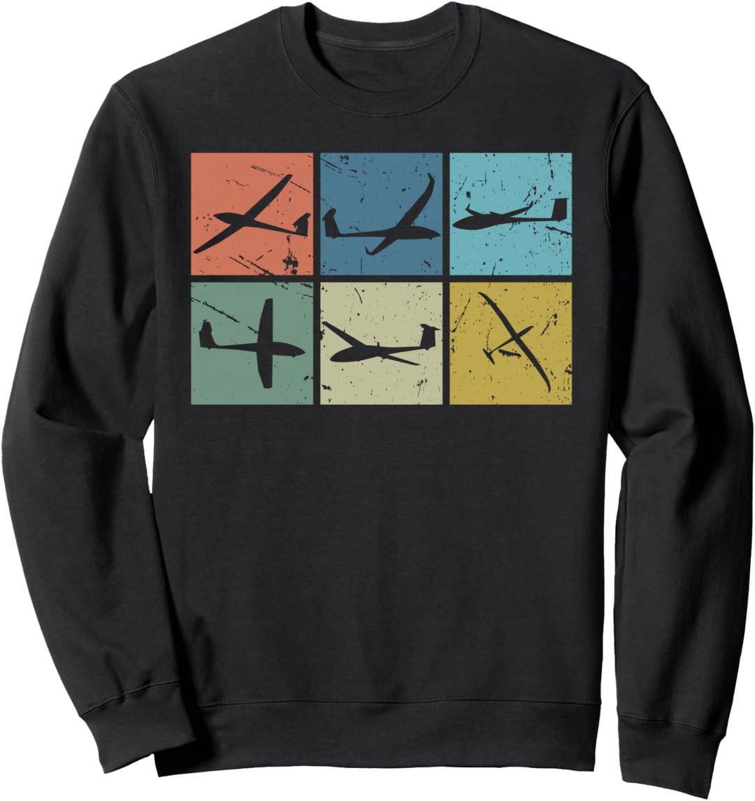 Segelflugzeug Segelfliegen Segelflieger Vintage Sweatshirt