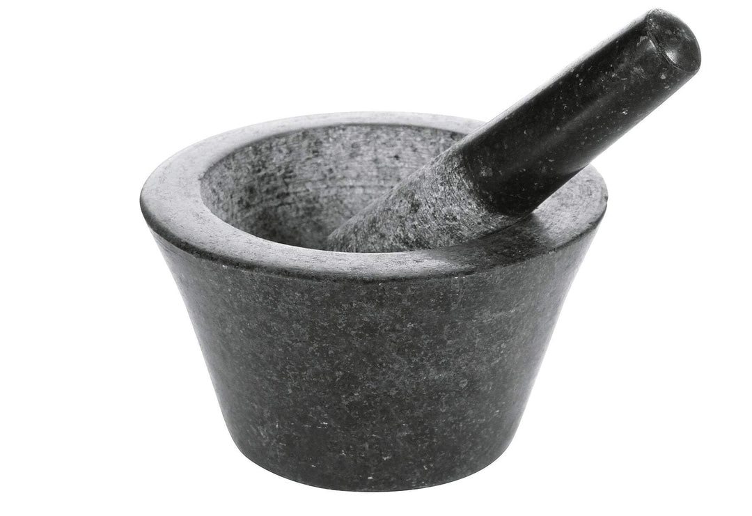 Boska Mörser Herbs/robuster Look/Spülmaschinenfest/Granit/Schwarz / 175 x 175 x 100 mm