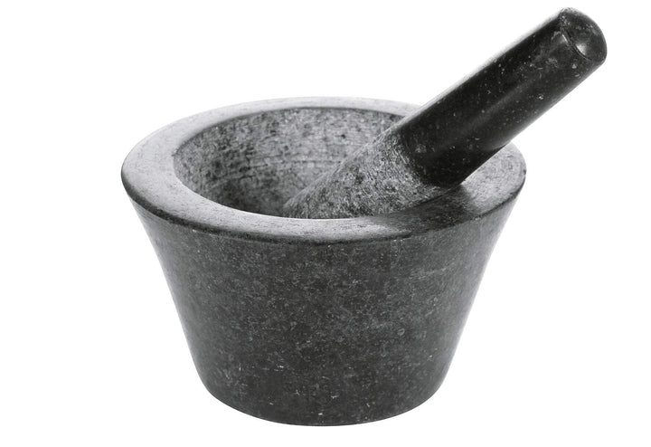 Boska Mörser Herbs/robuster Look/Spülmaschinenfest/Granit/Schwarz / 175 x 175 x 100 mm