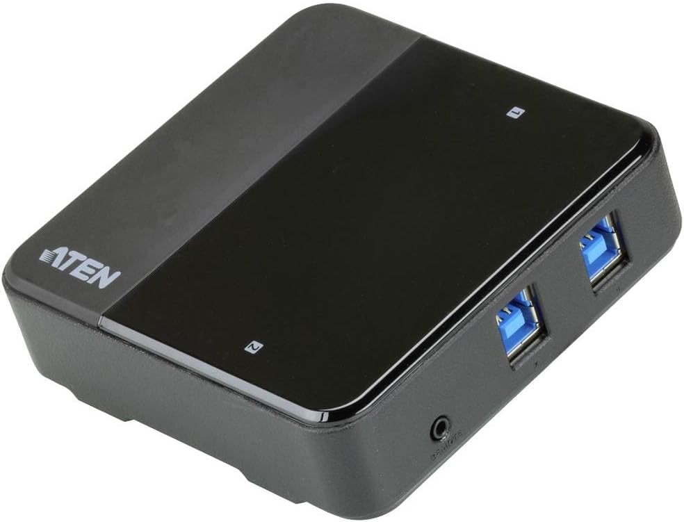 ATEN US3324 2-Port USB zu USB-C Sharing Schwarz