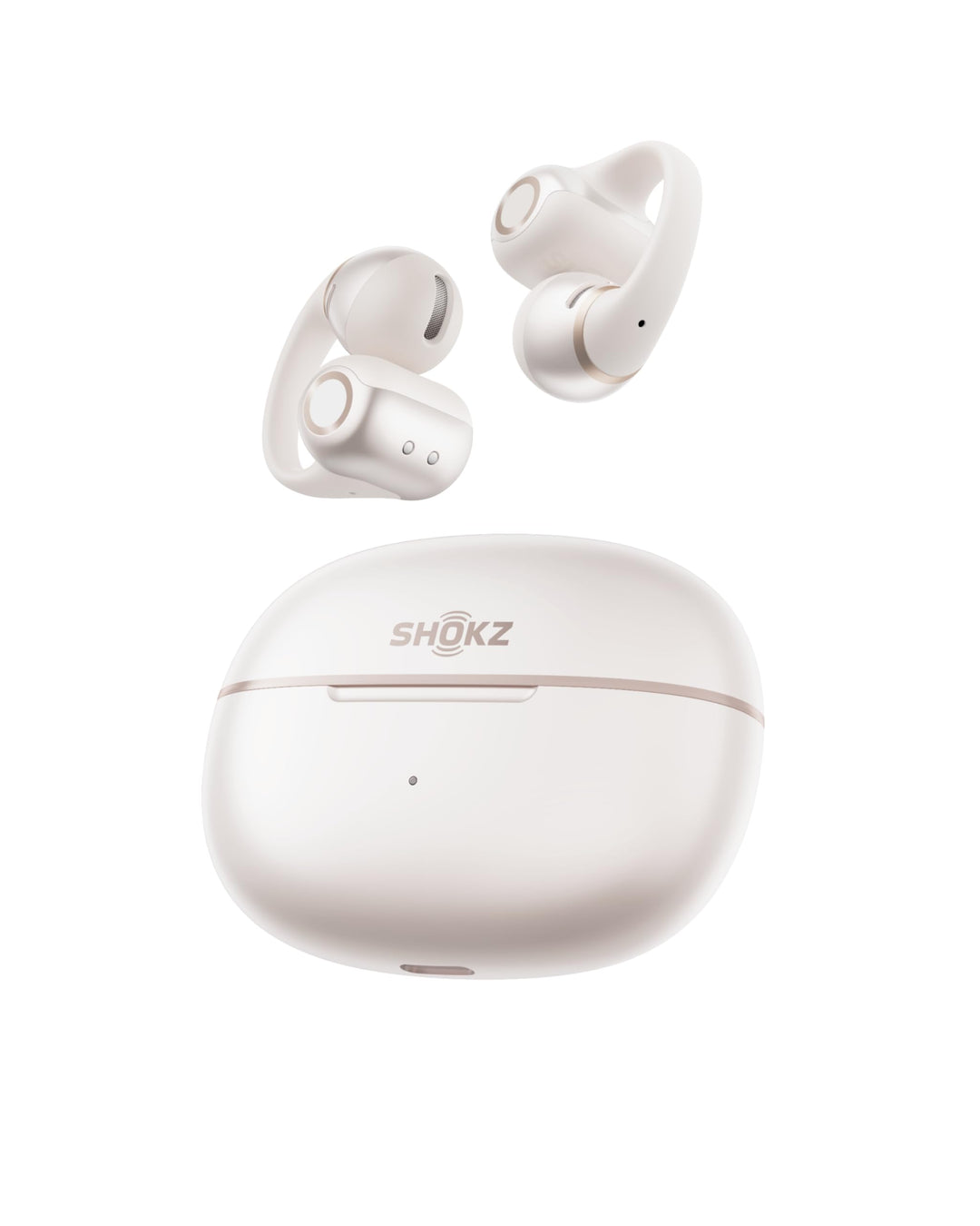 SHOKZ OpenDots 2 Open-Ear Clip-On Earbuds, verbessertes Dolby Audio mit Deep Bass, 40 Std. Laufzeit,