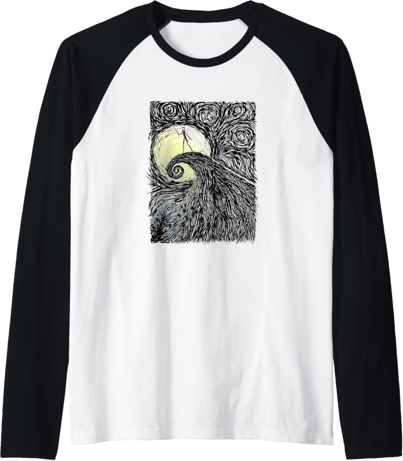 Disney The Nightmare Before Christmas Spirale Hill Portrait Raglan