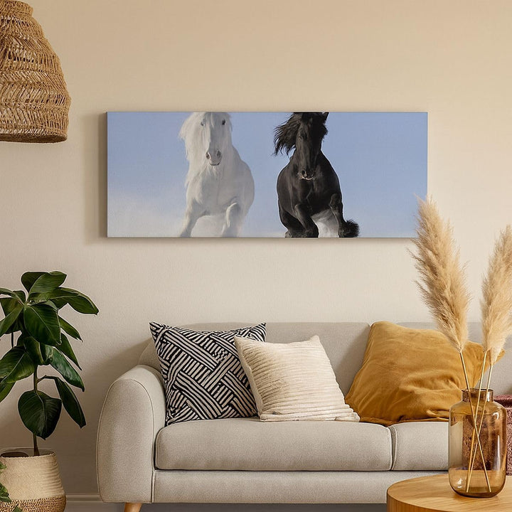Wandbilder Dekoration Wohnzimmer Tiere Schönheit Wettbewerb Panorama Bilder auf Leinwand 120x50cm Le
