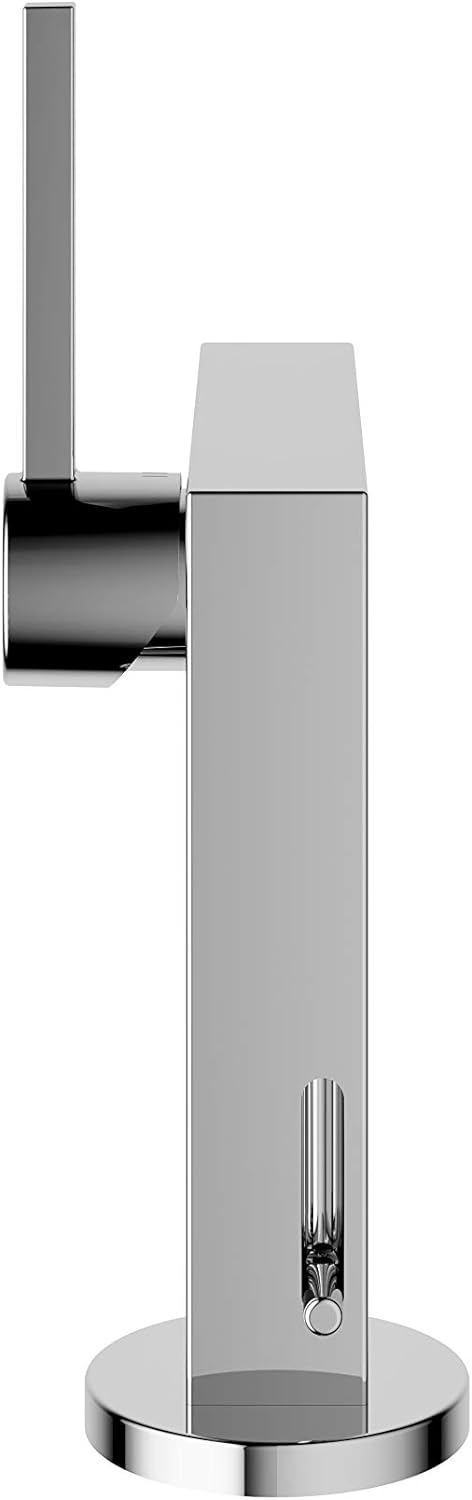 KEUCO Waschtisch-Armatur chrom für Waschbecken im Bad, mit Ablaufgarnitur Zugstange, Höhe 22,1cm, De