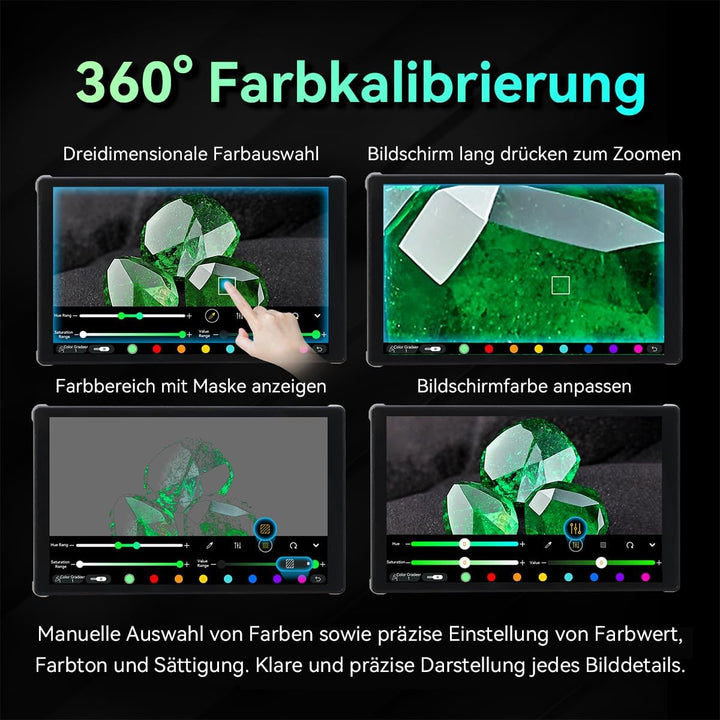 Portkeys PT5 III Kamera Feld Monitor 5,4" 800 Nits mit Touchscreen 3D LUT HDMI EIN/Ausgang 360° Colo