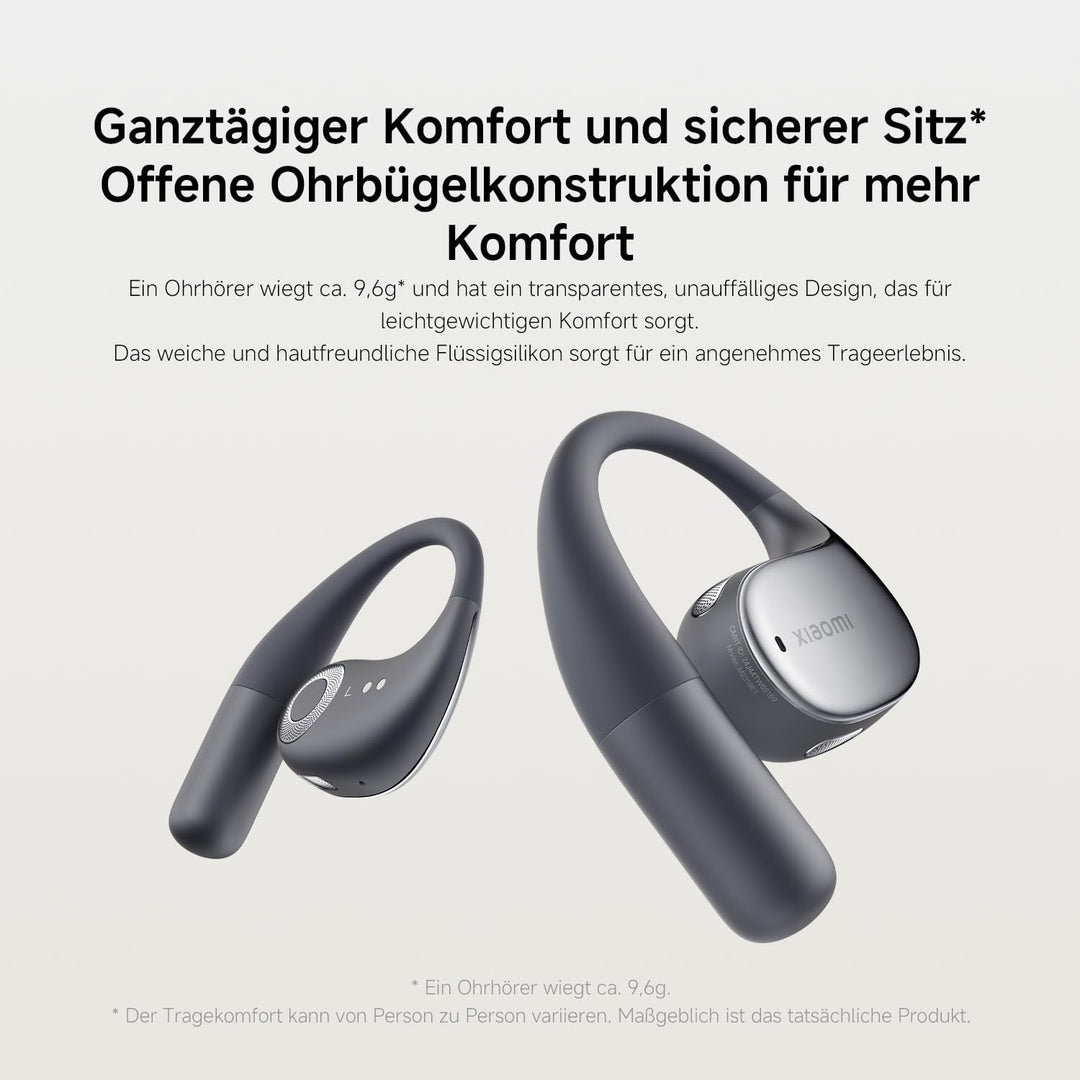 Xiaomi OpenWear Stereo - Leichter Bluetooth Open Ear Kopfhörer für den ganzen Tag mit 7.5 + 38.5 Stu