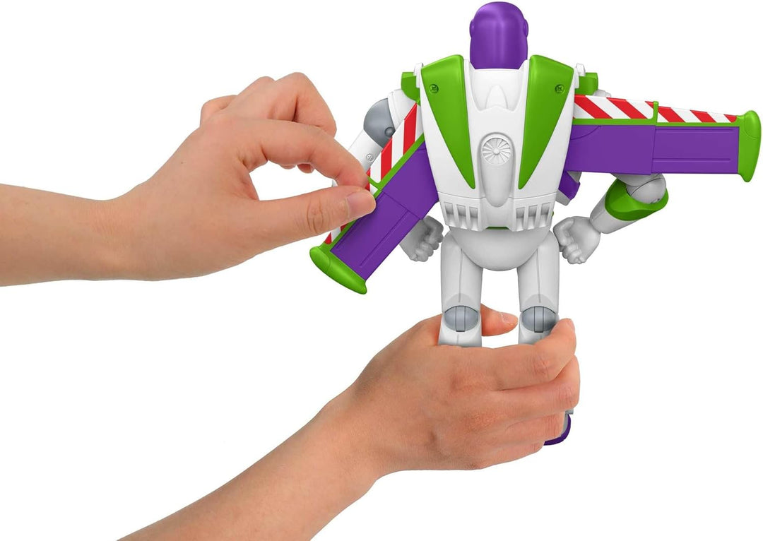 Mattel Disney Pixar Toy Story 5 Figur, grosse startbereite Buzz Lightyear-Figur, 25 cm Filmdesign 12