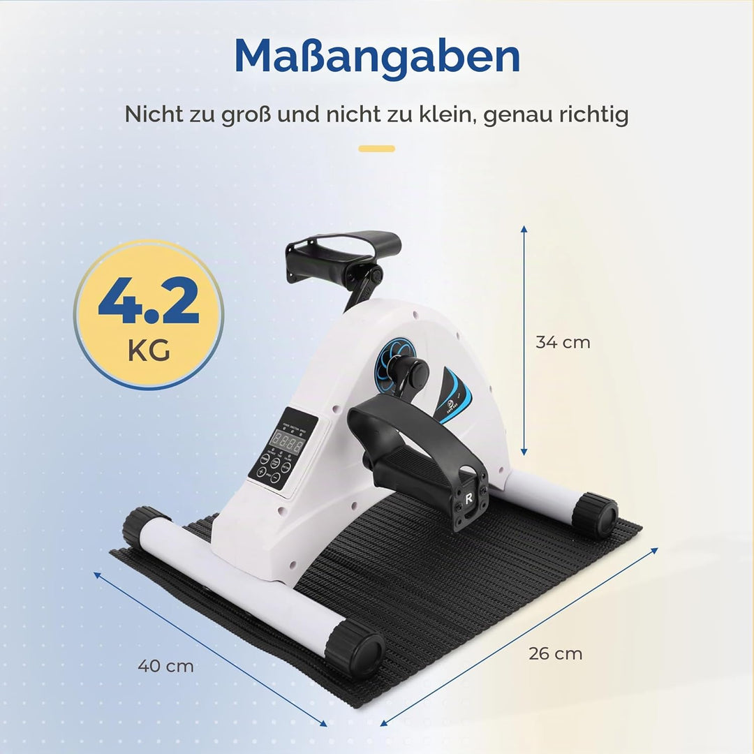 Sitzfahrrad mit 6 Stützstufen - elektrisch oder manuell angetrieben - Bürofahrrad - für Arme und Bei
