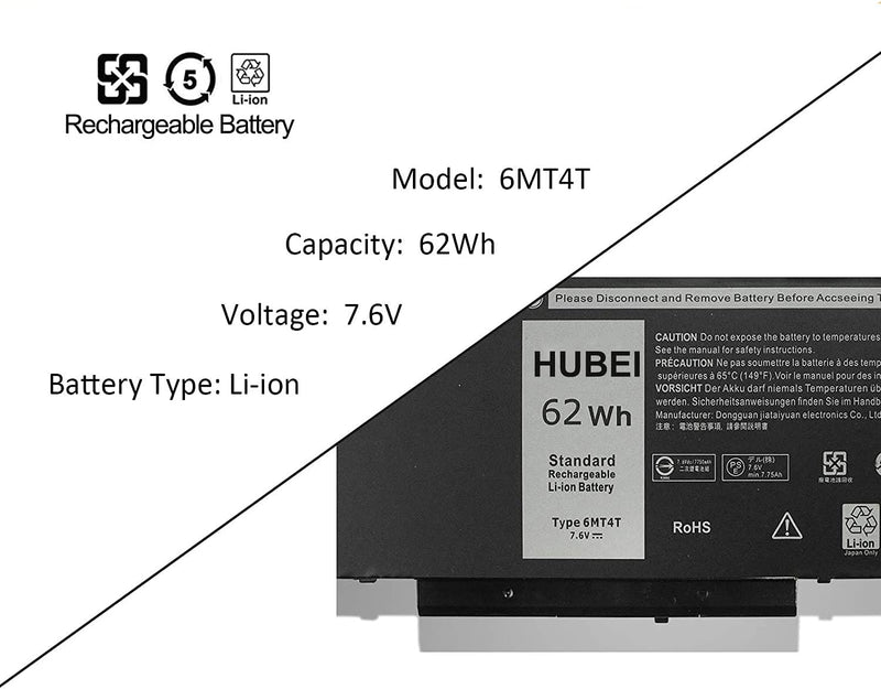 6MT4T 7V69Y TXF9M 79VRK 07V69Y Laptop-Batteriewechsel für Dell Latitude E5470 E5570 Latitude 12 5000