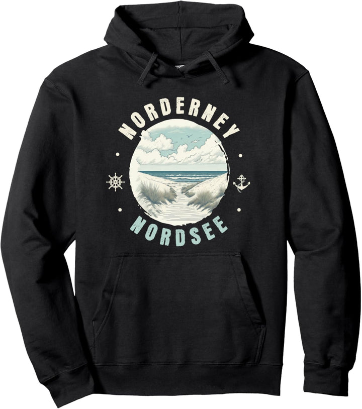 Norderney Strand Urlaub Ostfriesische Inseln Nordsee Pullover Hoodie
