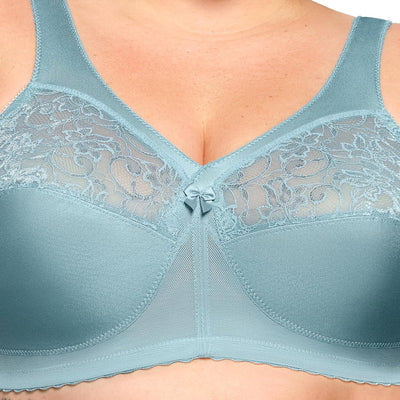 Glamorise Damen MagicLift-stütz Klassik BH, Undurchsichtige 80B Gletscher, 80B Gletscher