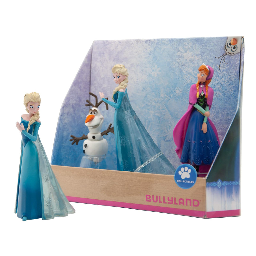 Bullyland 13446 - Spielfiguren Set Prinzessin Elsa, Anna und Olaf aus Walt Disney Die Eiskönigin, de