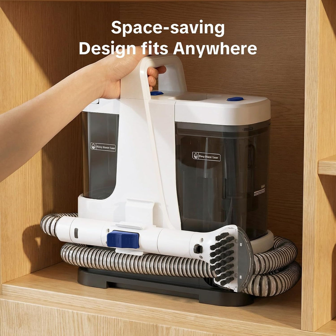 Lubluelu V9 Multi-Purpose Portable Carpet &amp; Upholstery Spot Steam Cleaner, 22000Pa Suction, Four Cle