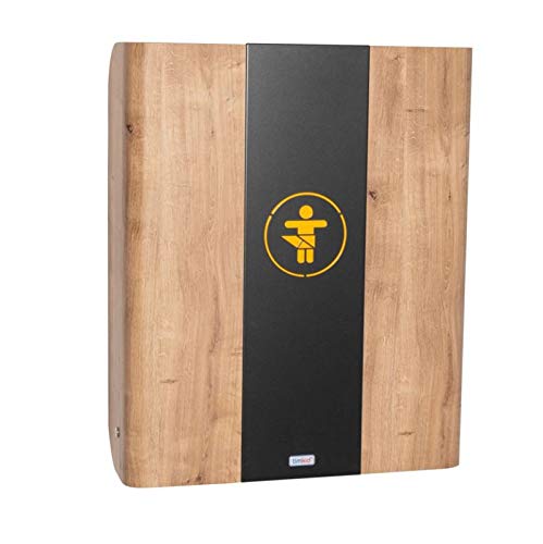 KAWAmaxi - Der Elegante und praktische hochklappbarer Wandwickeltisch aus Holz mit Stahl-Mittelteil,