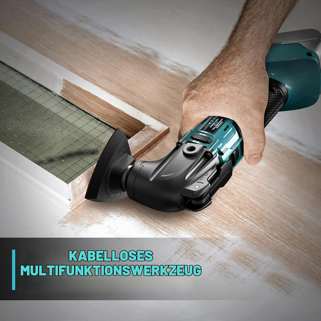 LIVOWALNY Akku-Multifunktionswerkzeug, Oszillierwerkzeug, Multitool Kompatibel mit Makita 18V, 6-Gan