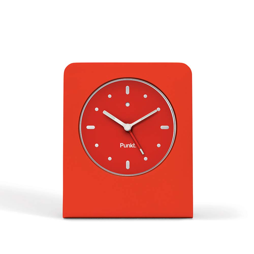 Punkt. AC01 Design Analoger Wecker mit Quarz, Schlummerfunktion, LED-licht, Batteriebetreben, Resiew