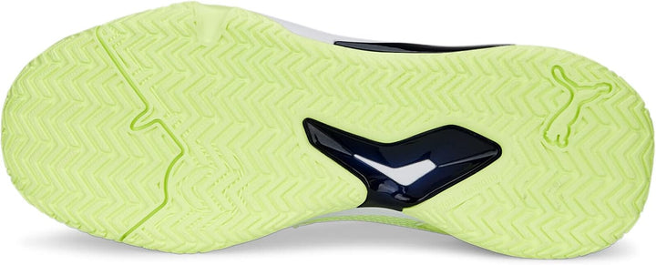 PUMA Herren Solarcourt RCT Fussballschuh 40 EU Fast Yellow Puma Navy Puma White, 40 EU Fast Yellow P