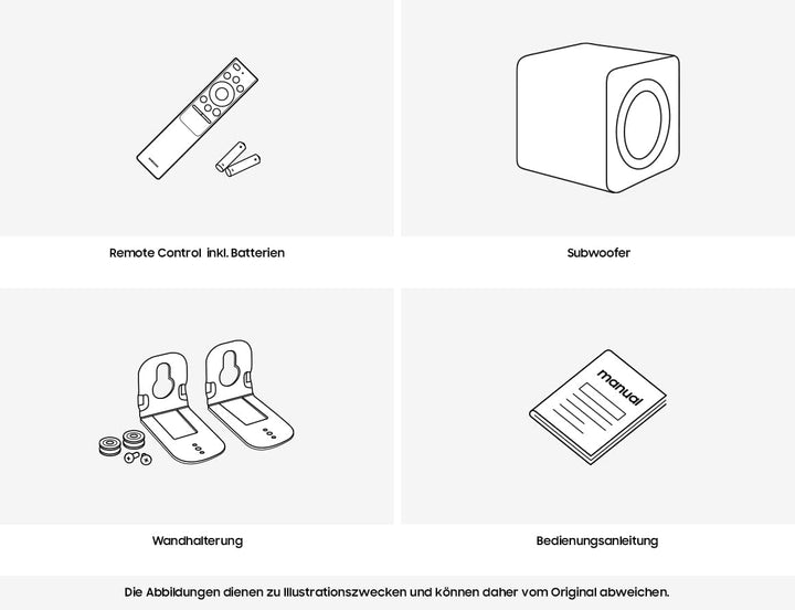 Samsung HW-Q64GC 3.1-Kanal Q-Soundbar mit Subwoofer, Dolby Atmos/DTS Virtual:X, Q-Symphony, Adaptive